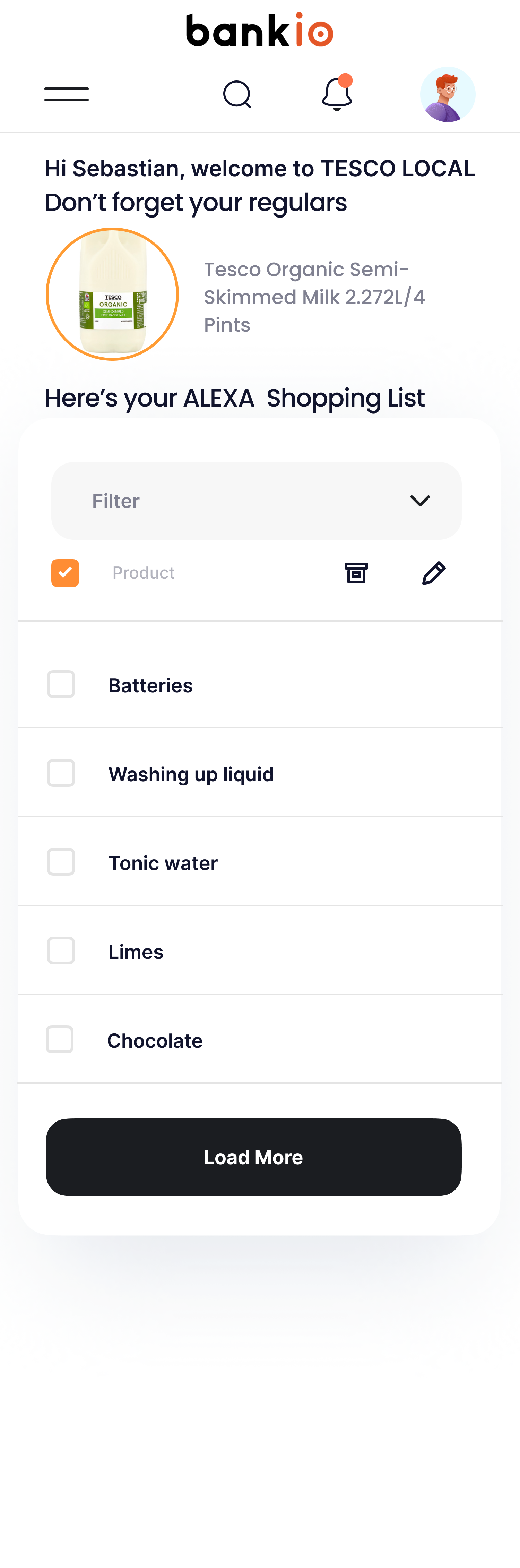 Shopping List Screenshot